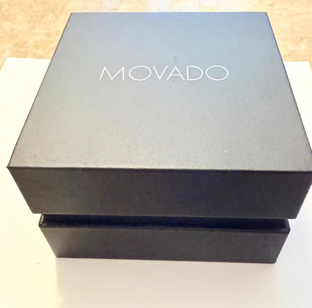 MOVADO MENS SERIES 800 TWO TONE CHRONOGRAPH LAB GROWN DIAMOND WATCH