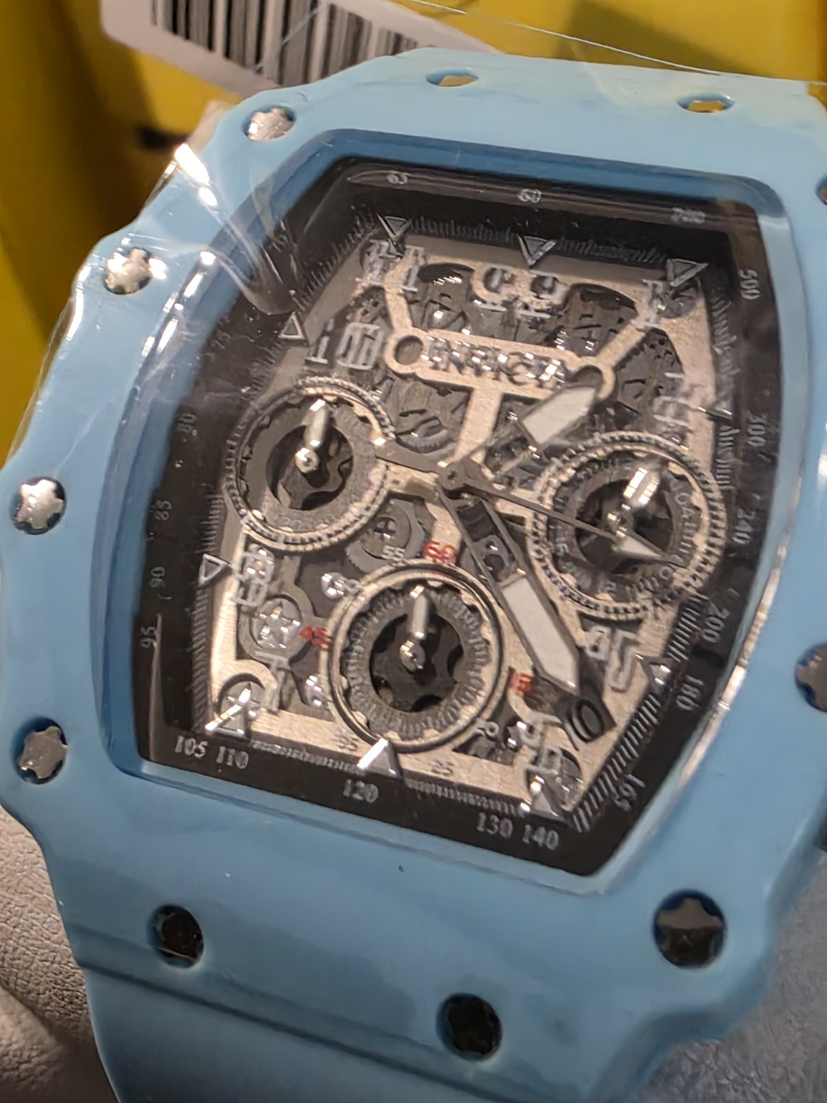 Invicta Activa Fury X Men’s Skeleton Dial Chronograph Quartz 44mm Blue 50m (111)