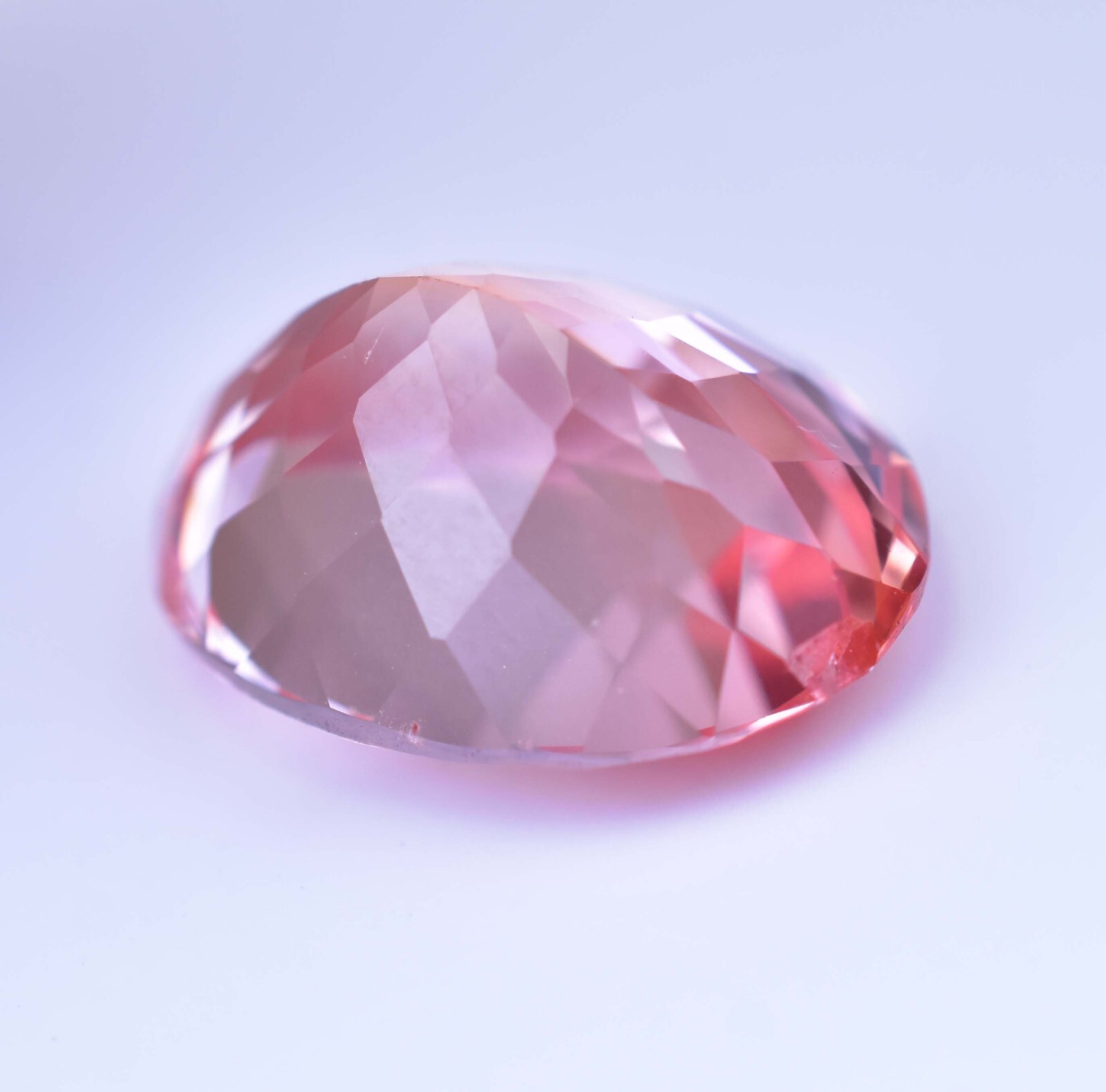 Natural Imperial Topaz 15.45 Ct Oval Certified Flawless Loose Gemstone