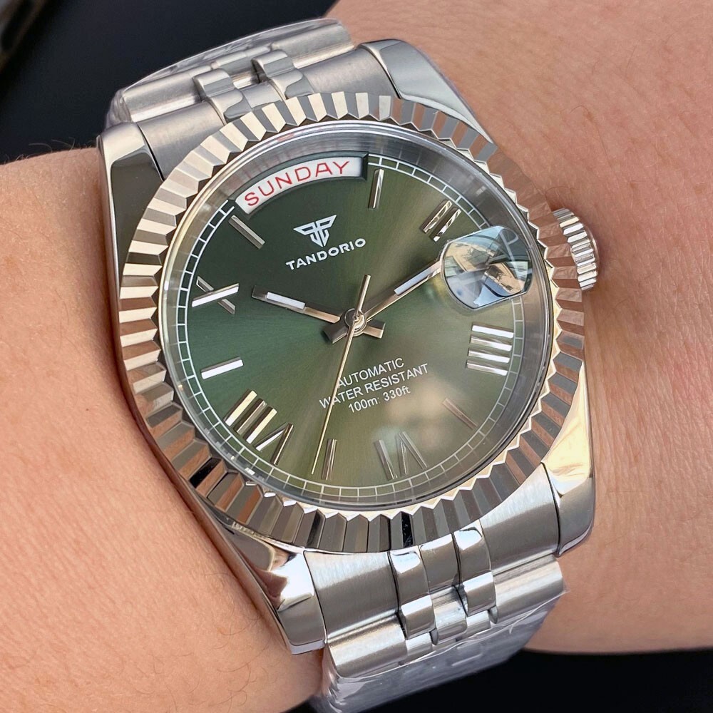 Tandorio 36mm/39mm Sapphire Glass Sunburst Dial 20ATM Japan NH36 Auto Men Watch