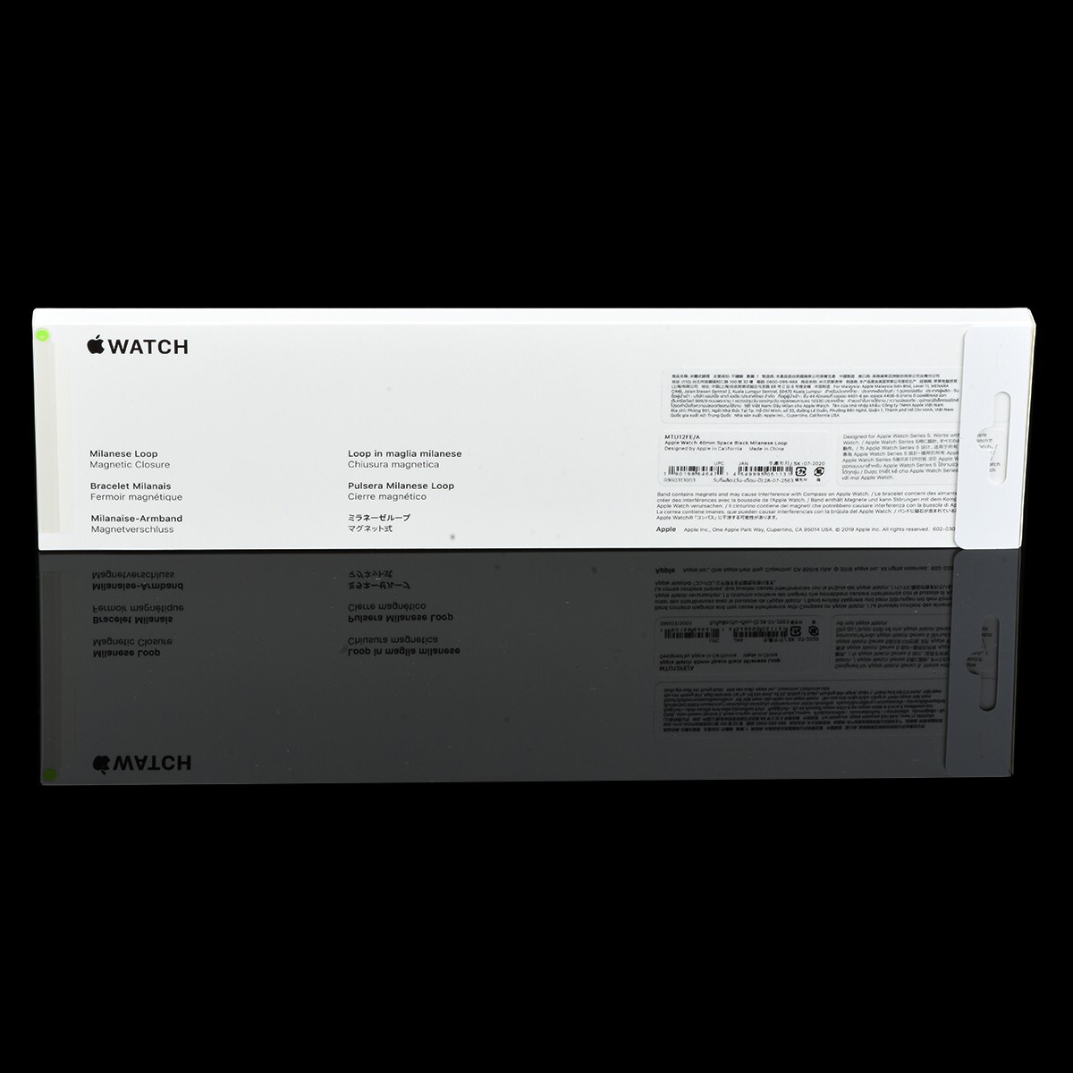 Apple Watch 38mm 40mm 41mm 1 2 3 4 5 6 7 8 9 SE Milanese Loop Band – Space Black