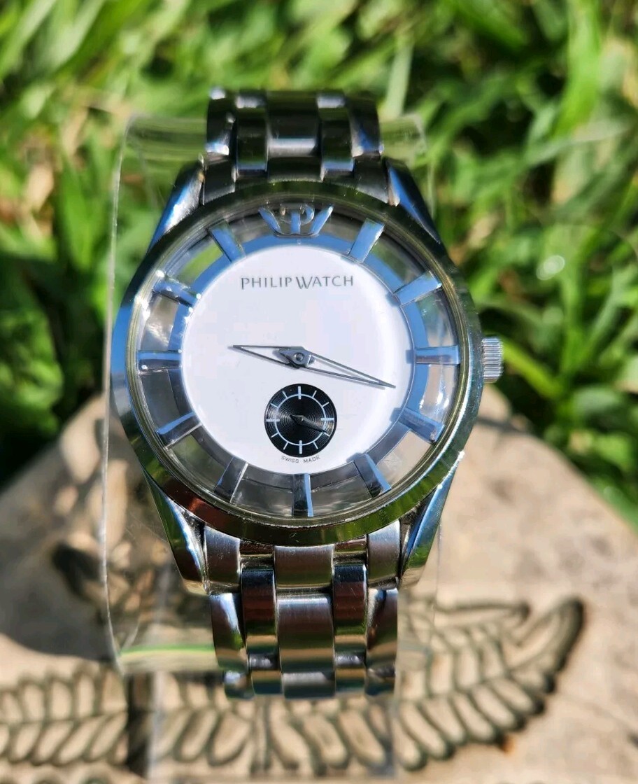 Philip Watch Floating Sunray Exhibition Mechanical ETA 7001 Men’s 39mm Watch!!!