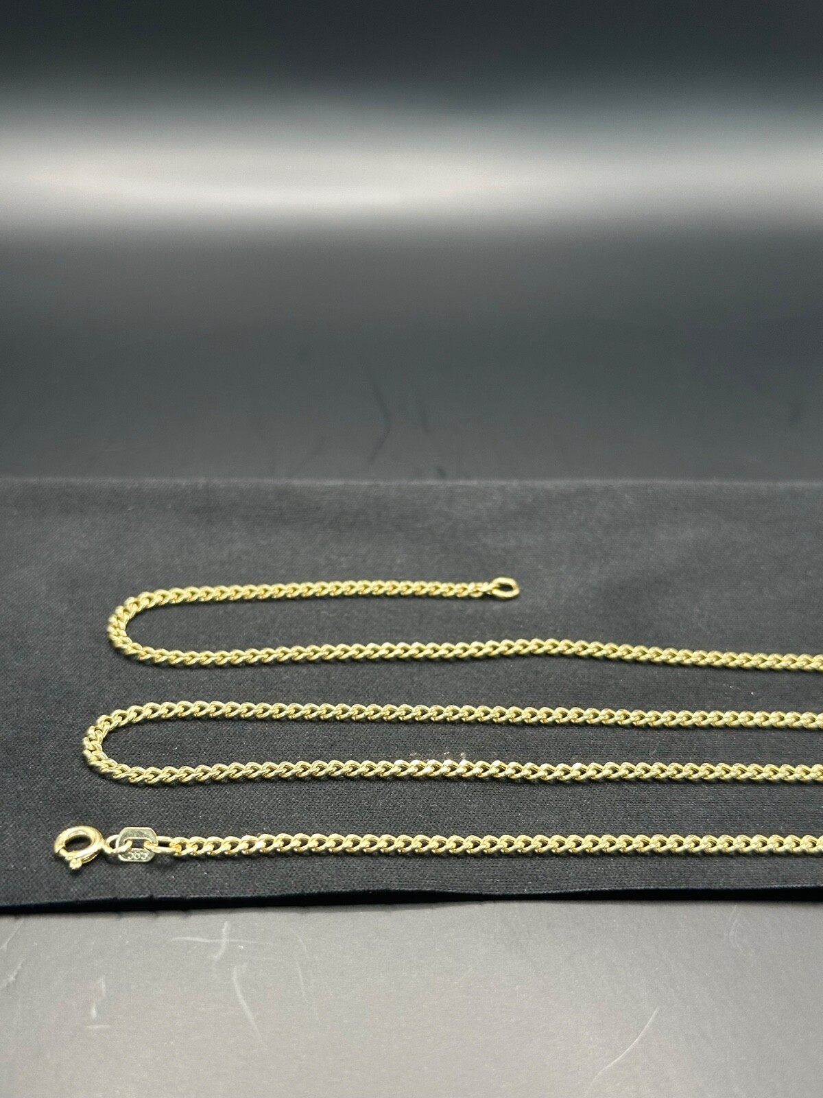 14K Yellow Gold Curb Link Chain Necklace 18″2.2mm 2.75g 585 Stamped Real Genuine