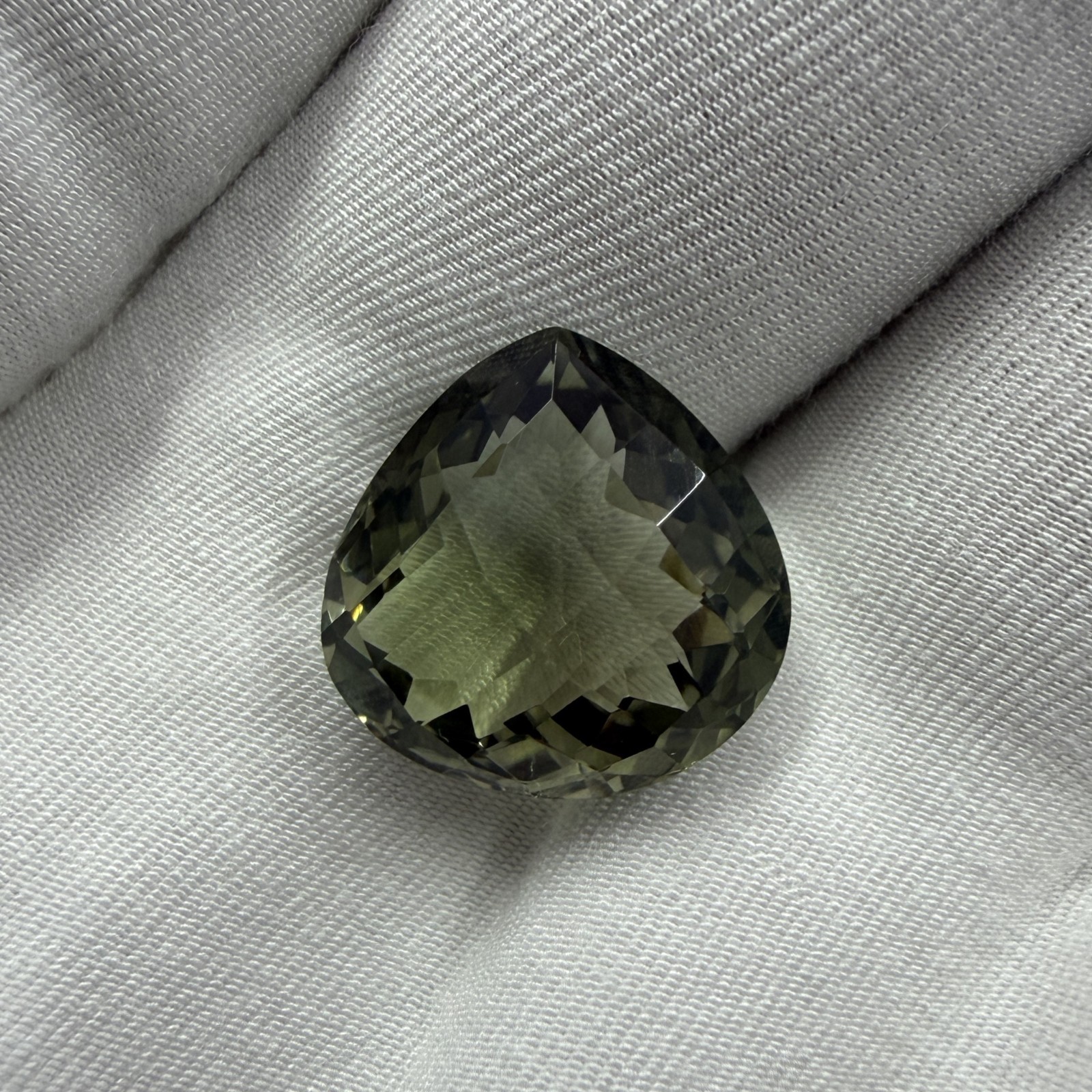 Green Amethyst Natural Gemstone, Heart Shape Certified Loose Gemstone
