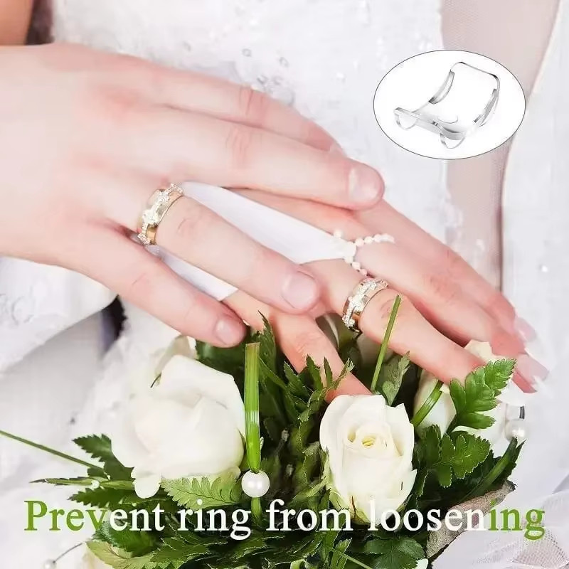 8 Sizes Clear Silicone Ring Size Adjuster Invisible Ring Guard for Loose Rings