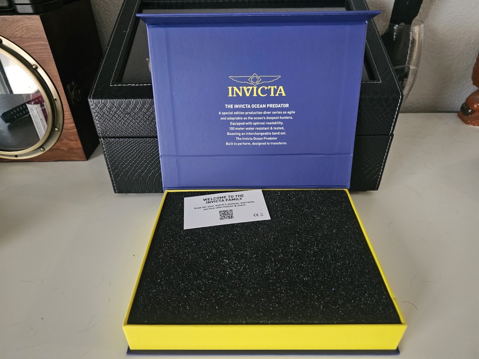 Invicta Ocean Predator Special Edition Diver Watch Gold Analog w/ Nylon Bands