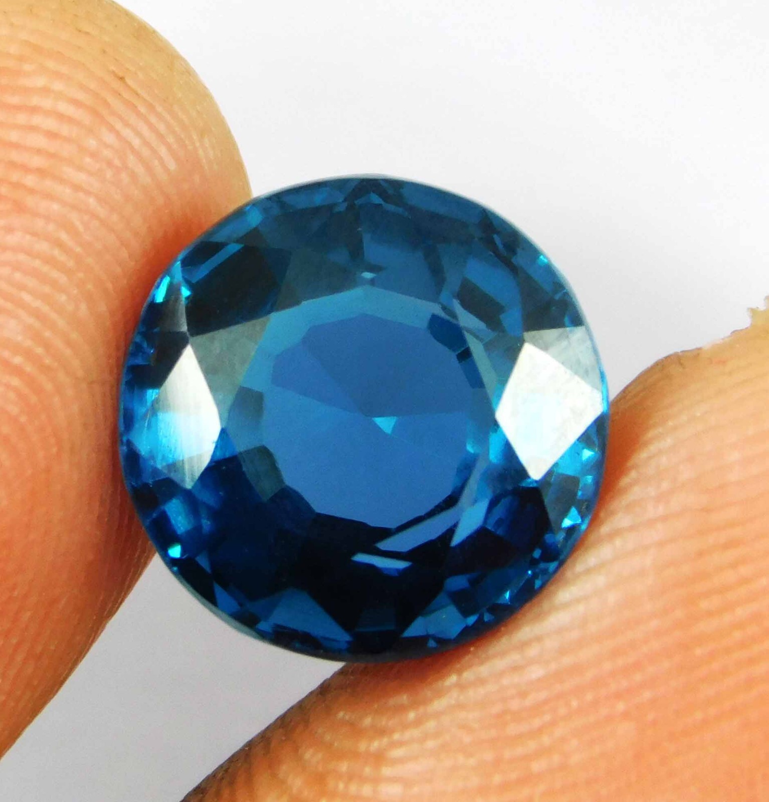 Natural 6.65 Ct kenya Blue Tsavorite Garnet Round Cut CERTIFIED Loose Gems