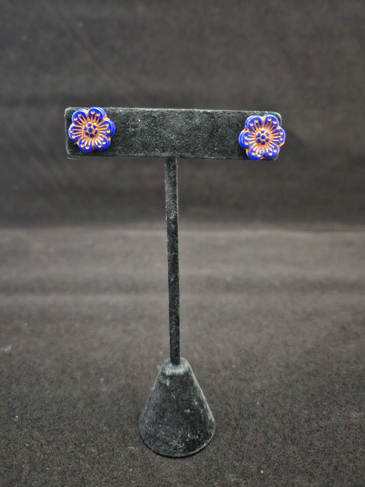 Small Button Post Earrings