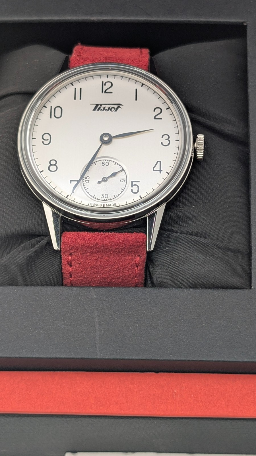 Tissot Heritage Petite Seconde White/sil Dial Leather Strap Watch T1194051603700