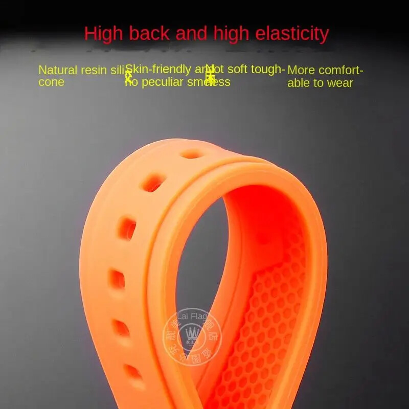 Silicone Watch Strap For Tudor Royal M28600/M28603/M28500 41mm Waterproof Rubber