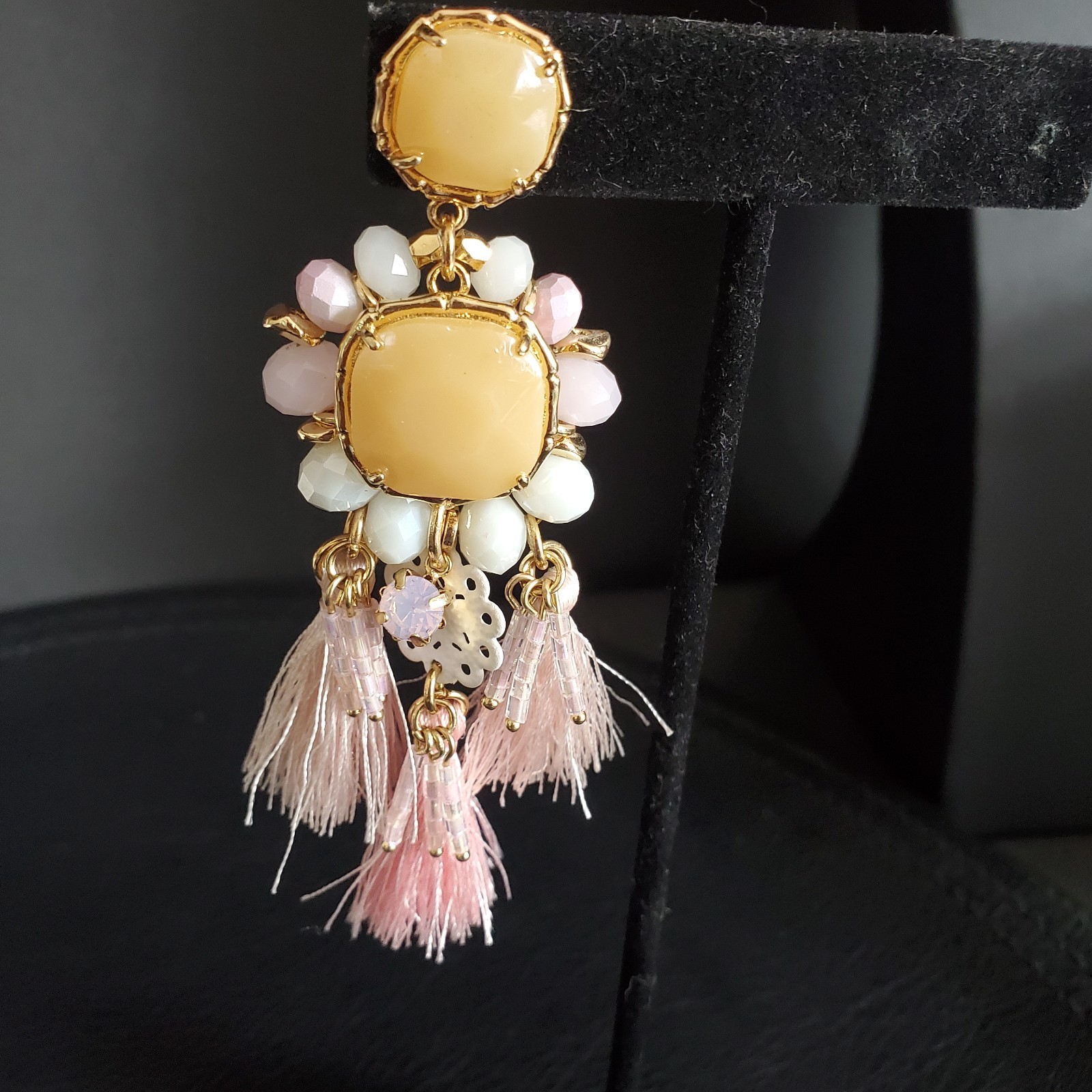 Lilly Pulitzer Waterside Earrings in Paradise Pink NWT Vacation Resort Cruise