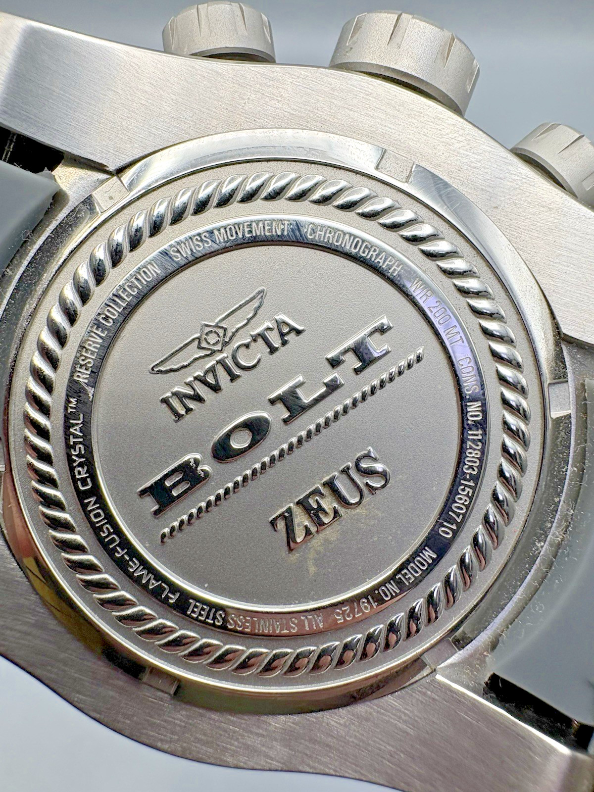 Invicta Bolt Zeus 19725 Men’s Watch 53mm IM-Q-002 *Pre-Owned* FREE SHIPPING