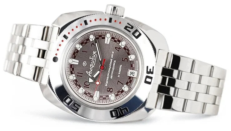 Vostok Amphibia 710448 Watch Military Mechanical Automatic Scuba USA SELLER