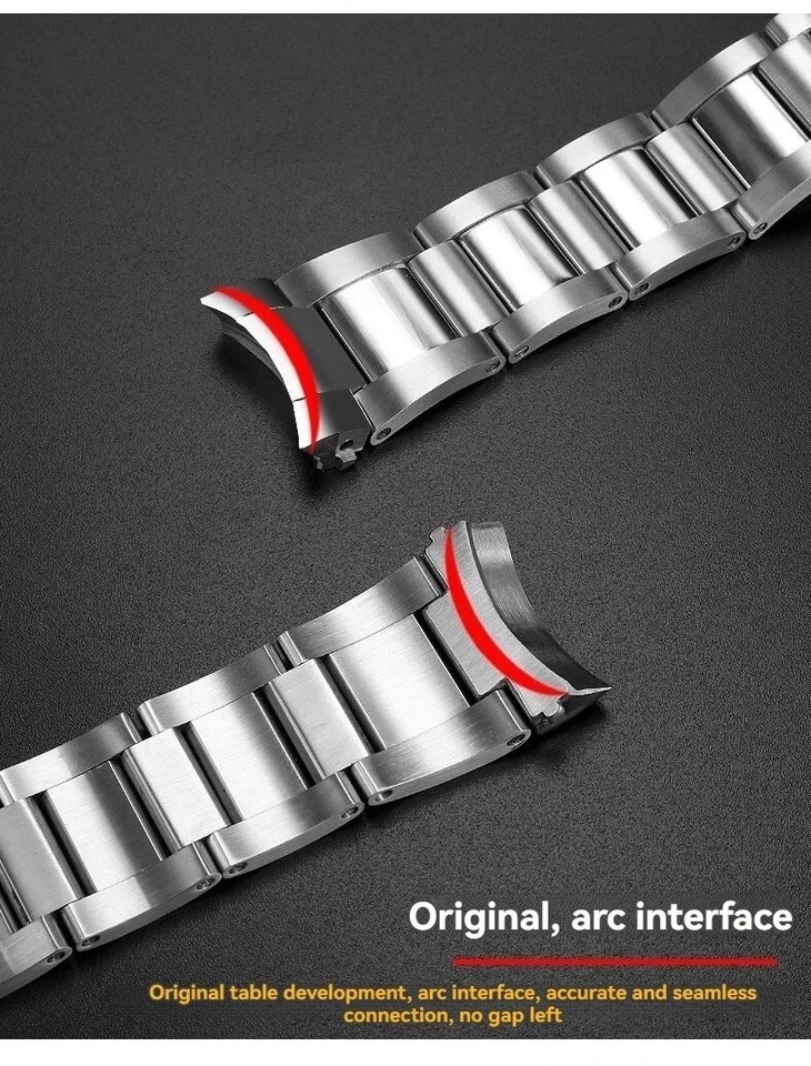 23mm Steel Butterfly Buckle Strap For Blancpain 5000 5015 Series Watchband Tool