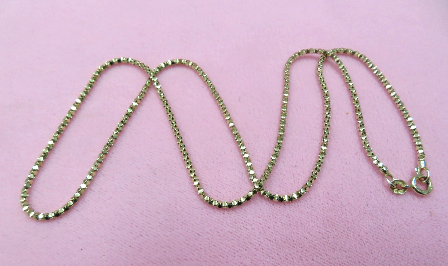 Italy HWC 20″ 14K Venetian Link Chain Necklace w/ Spring Clasp 4.69 Grams