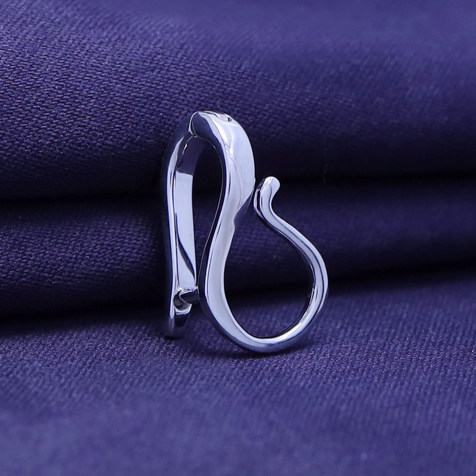 Interchangeable Pendant Hanger Slide Pearl Enhancer Fits 7mm In Sterling Silver