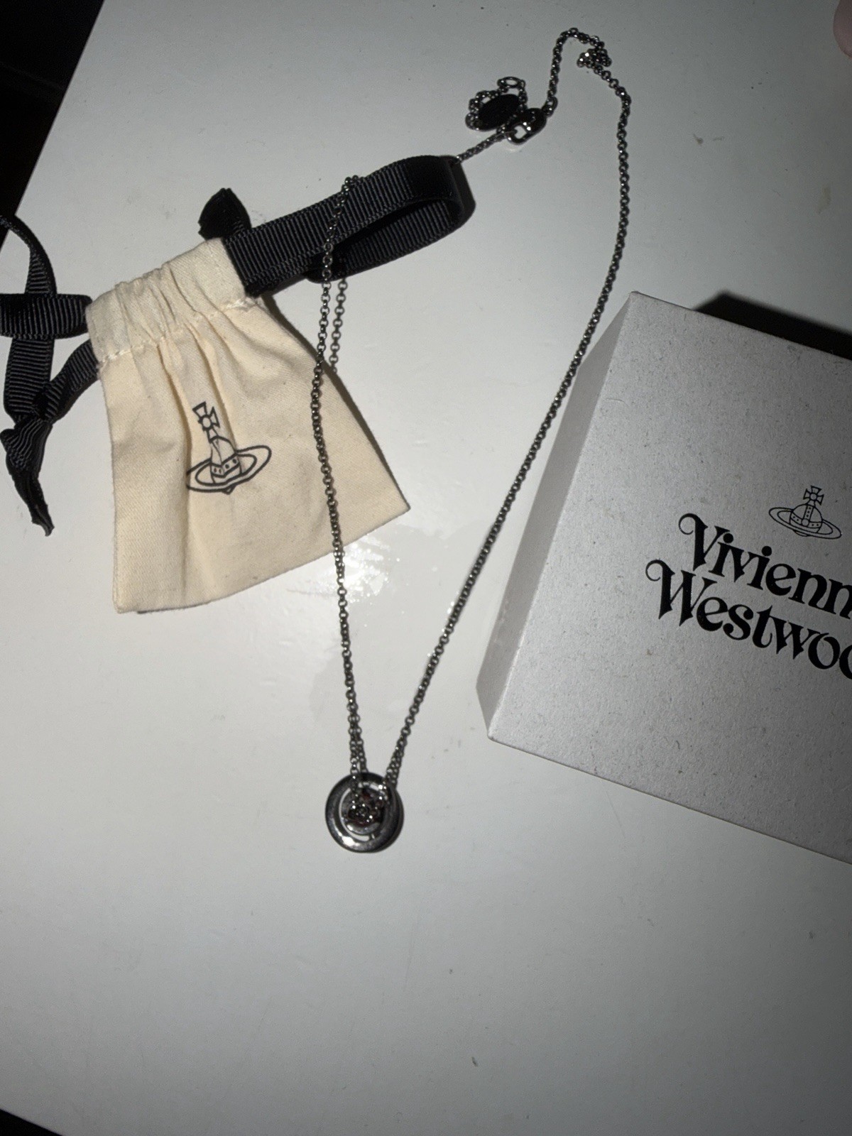 VIVIENNE WESTWOOD NEW PETITE ORB PENDANT NECKLACE