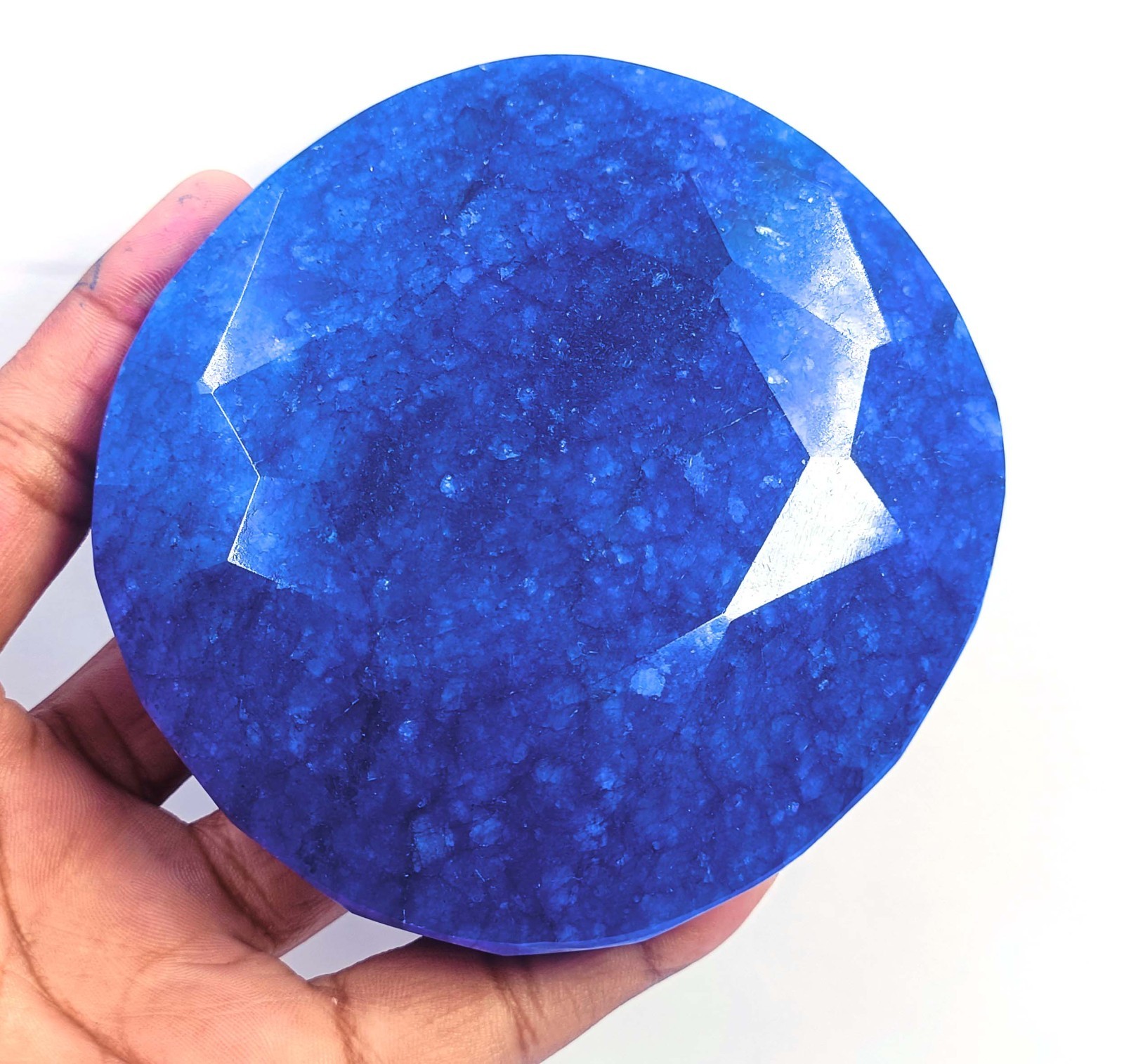 Gorgeous Quality 4500 Ct Natural Blue Sapphire Round Shape IGL Gemstone 6MHB