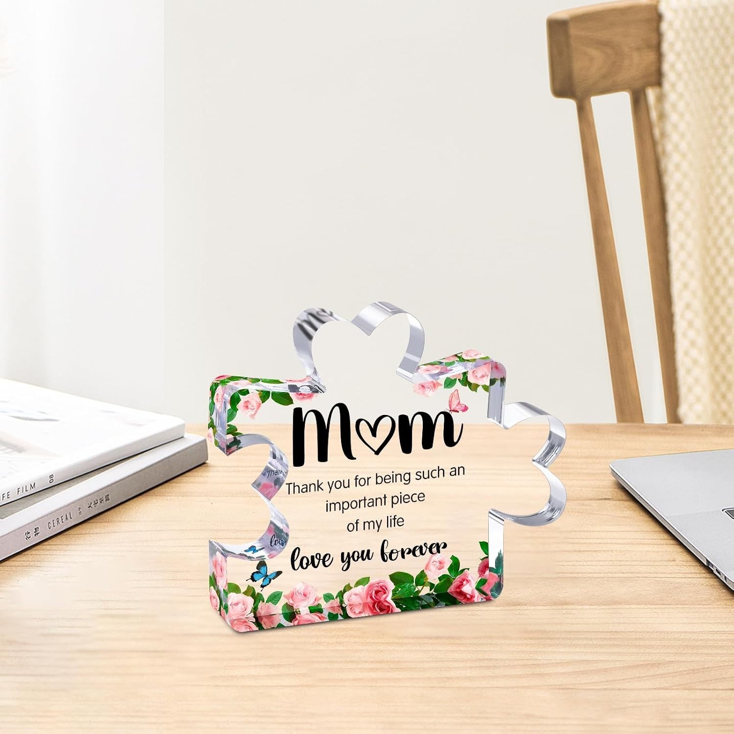 Stylish Tabletop Acrylic Puzzle Piece – Heartwarming Gift for Every Occasion