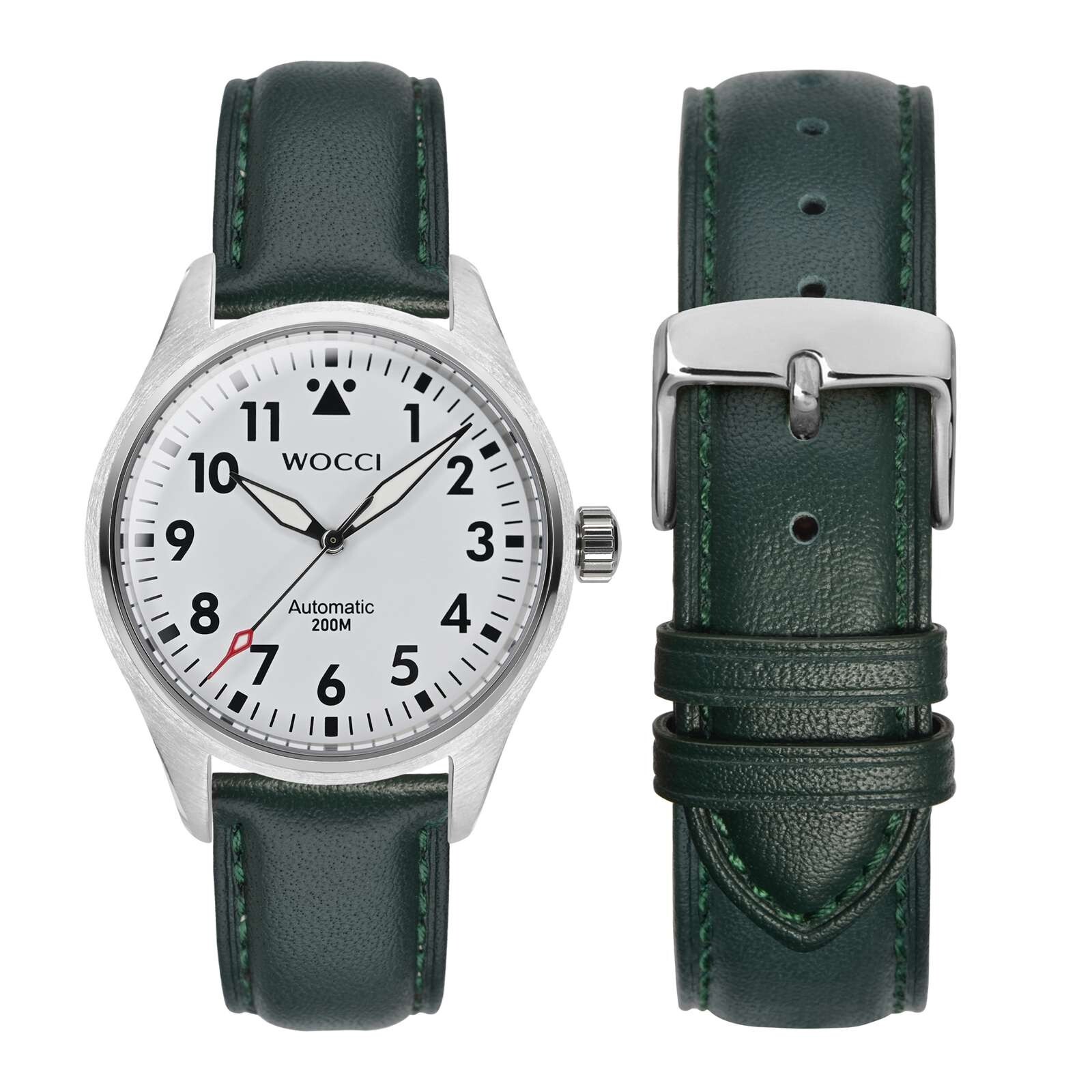 WOCCI Vintage Leather Watch Band 14 15 16 17 18 19 20 21 22 23 24mm Strap