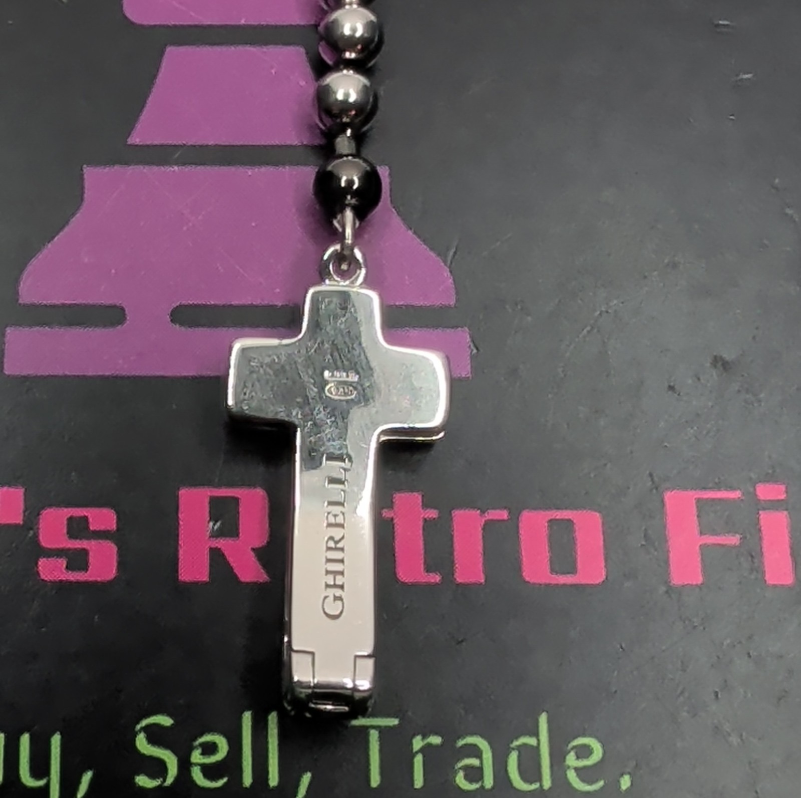 Ghirelli Rosalet – Sterling Silver Rosary Bracelet. 7.5 To 8 Inches