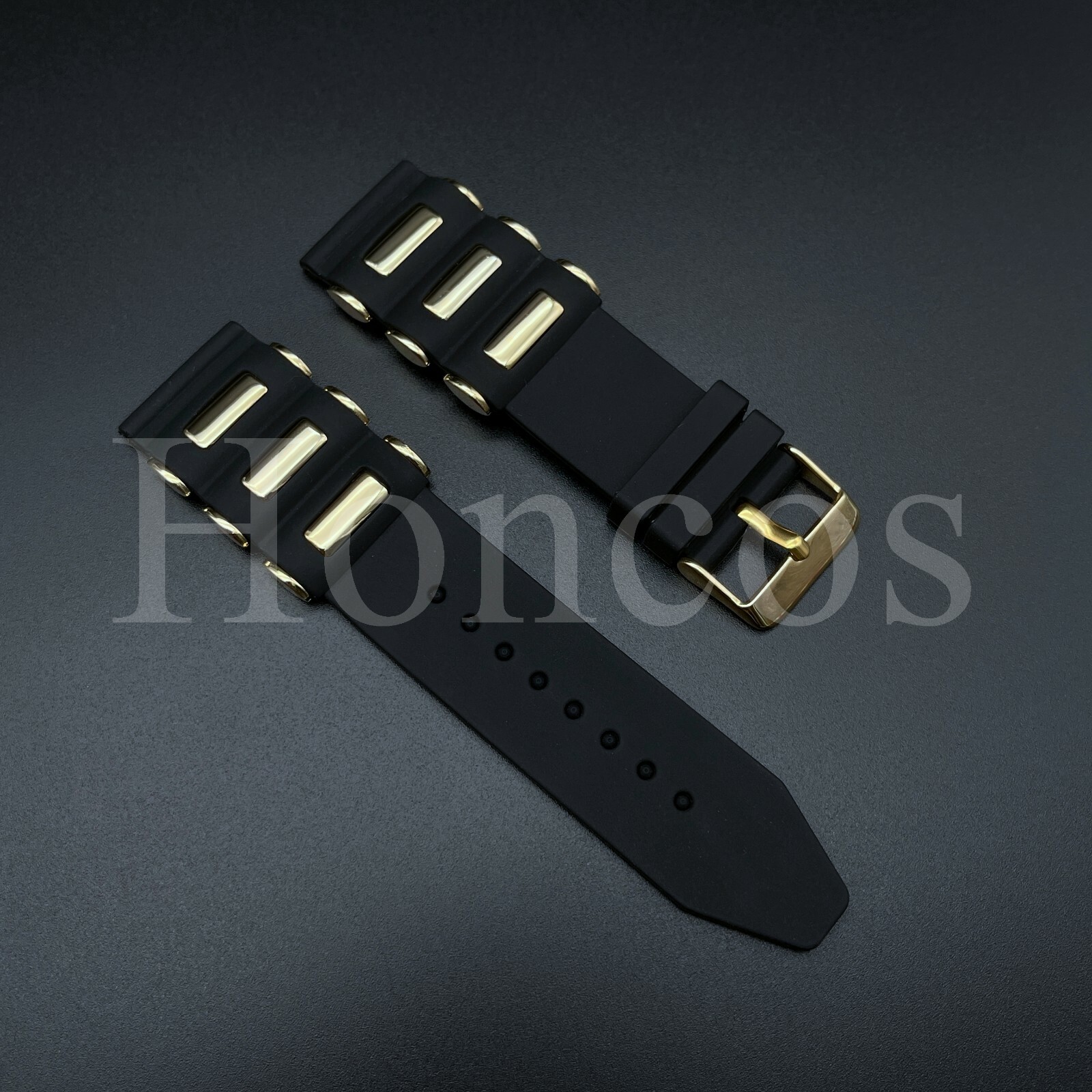 26MM RUBBER BAND STRAP FITS FOR INVICTA 1435 1436 1545 1798 1932 SEA SPIDER BLK