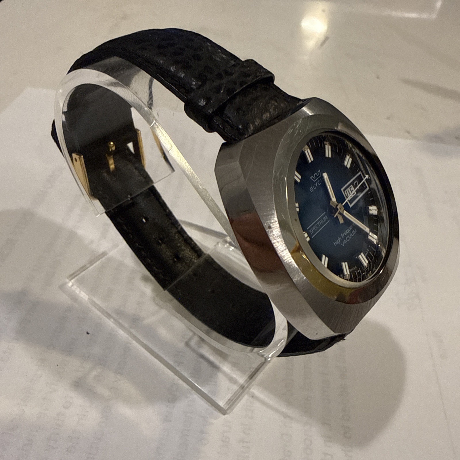 Glycine Spectrum High Freq Vacuum Auto Blue Dial Ref. 314.211 –Freshly Serviced