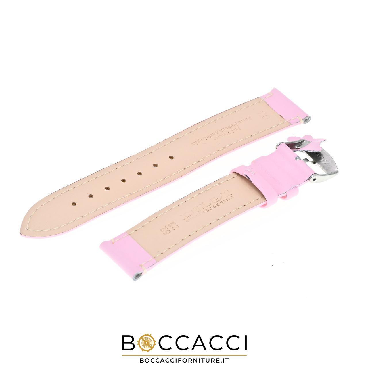 DILOY 20mm Light Pink Smooth Unpadded Leather Strap (NEW)