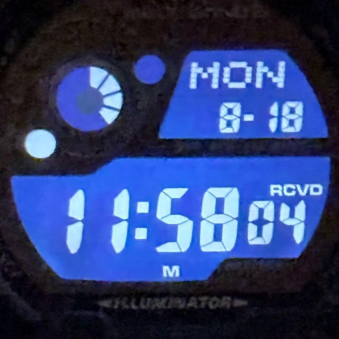 G SHOCK GW 8900A Radio Solar Black Inverted LCD Working