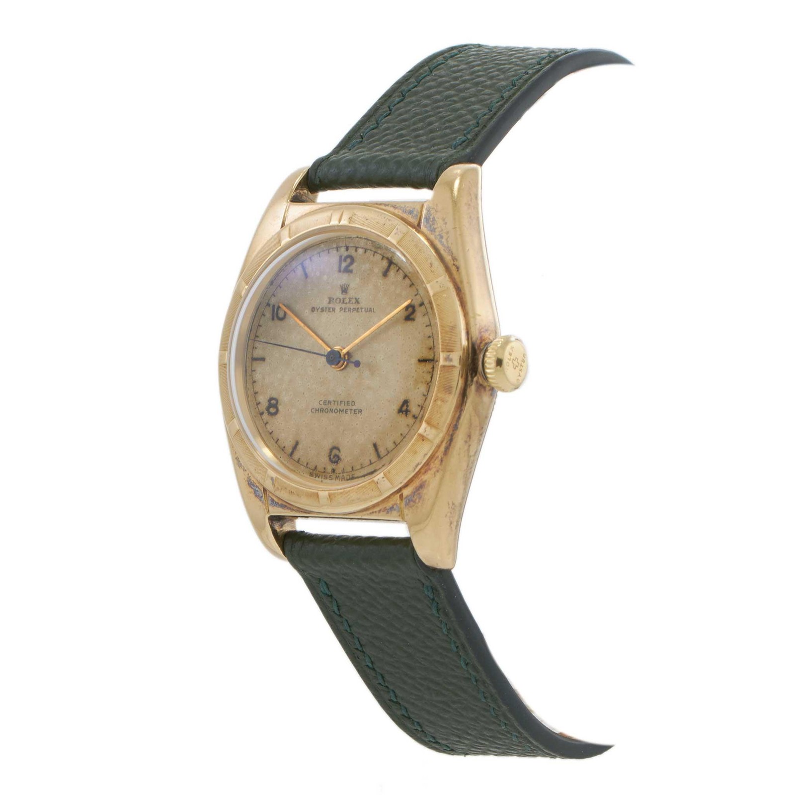 Vintage 1949 Rolex Oyster Perpetual Chronometer Ref. 5011 18KT Gold “Bubbleback”