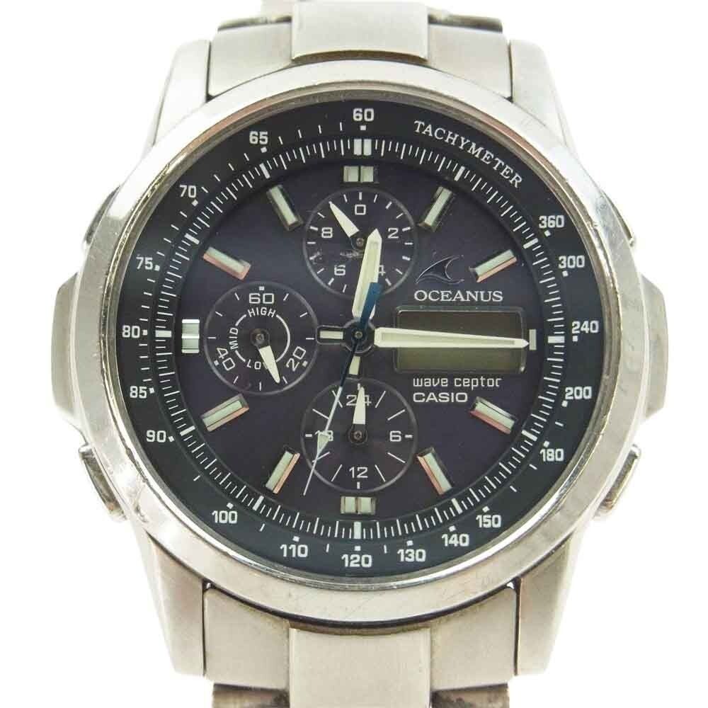 Casio Oceanus OCW-500TDJ Solar Radio Wristwatch Black Dial