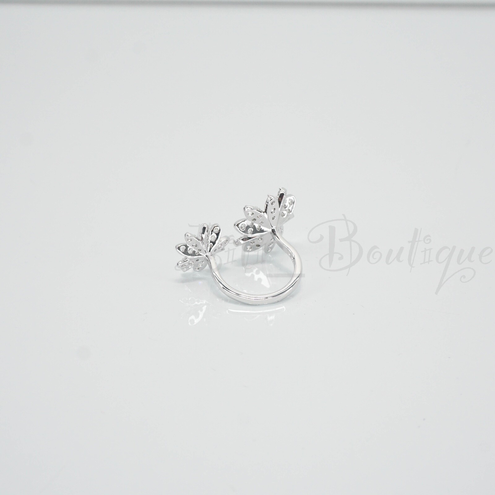 NIB Swarovski 5534941 Eternal Flower Open Ring Metal Crystal Yellow $169 Size 58