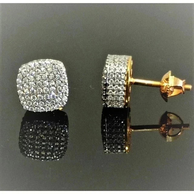 Engagement Stud Earrings Round Cut Simulated Diamond 925 Starling Silver