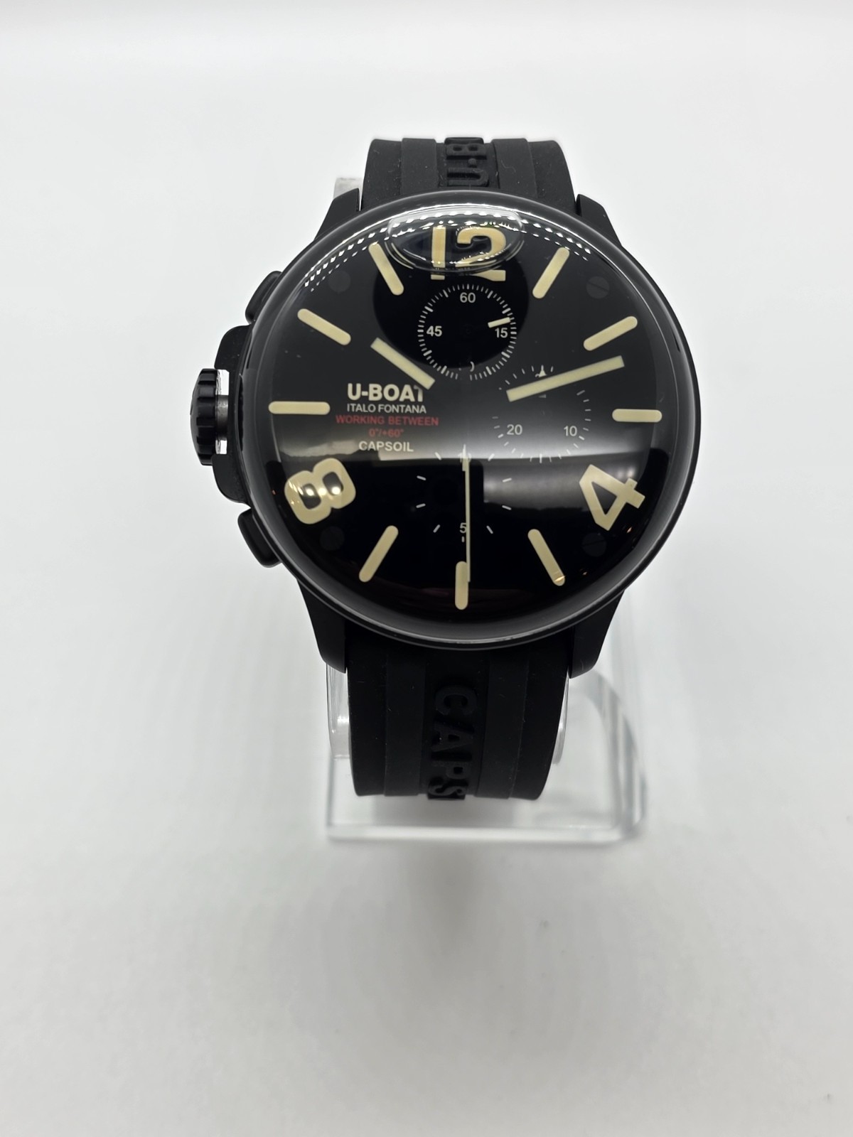 U-Boat CAPSOIL CHRONOGRAPH 8109/A, 1st Edition, RARE, 1 watch, 2 straps