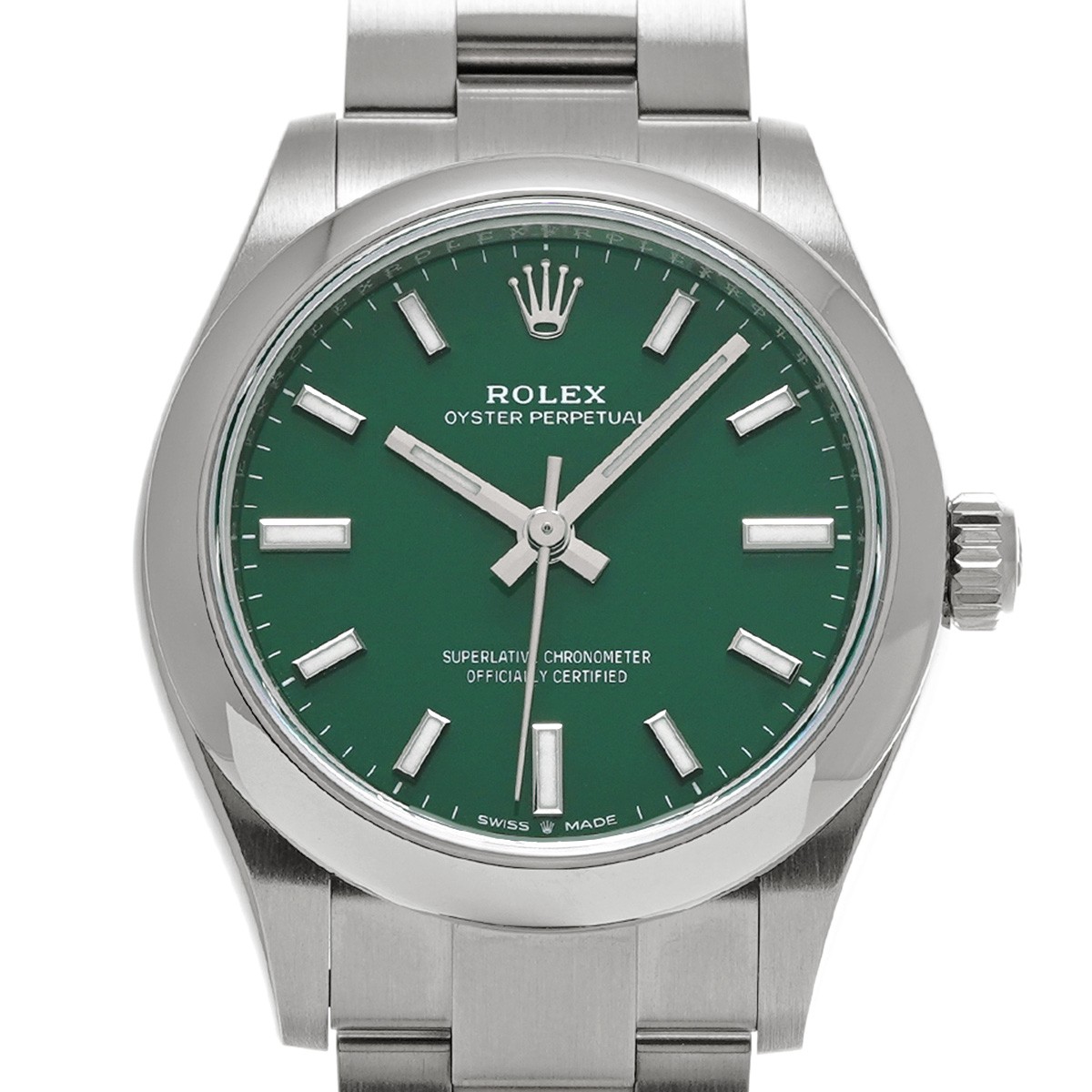 ROLEX Oyster Perpetual 31 277200 green WATCH 743738