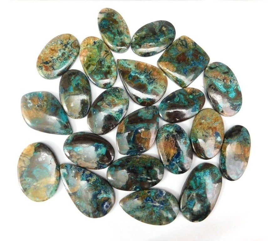 Beautiful Shattuckite Cabochon Gemstone For Making Jewelry Wholesale Lot 71584