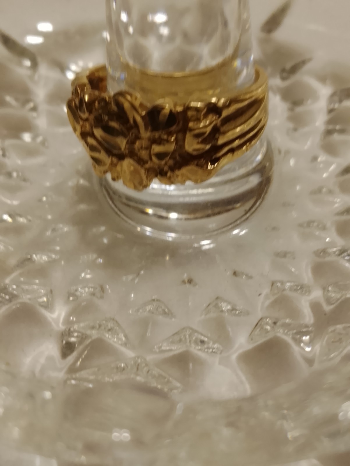 10k gold nugget ring vintage