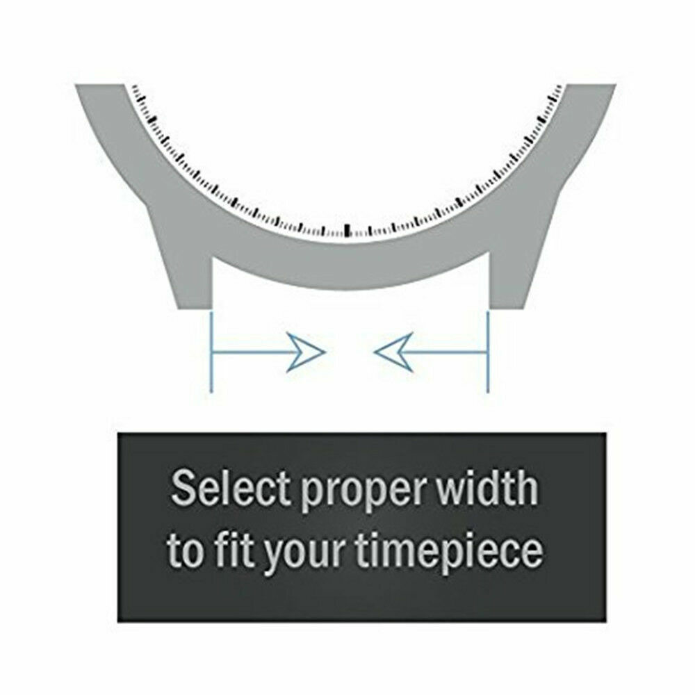 18mm 20mm 22mm Quick Fit Alligator Grain Genuine Leather Watch Band Strap