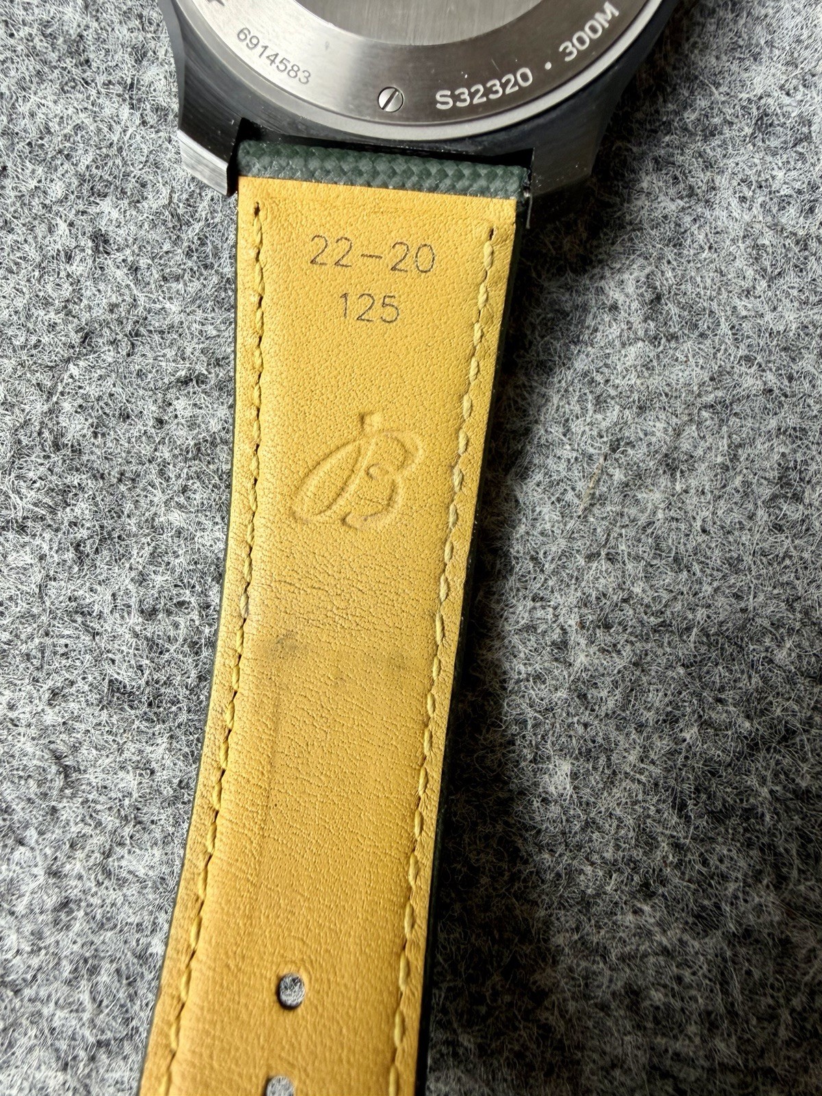 Breitling Avenger Automatic GMT 44mm Black Dial Green Leather Strap 300m