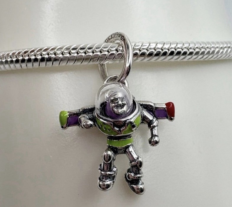 New 100% Authentic PANDORA 925 x Disney Pixar Buzz Lightyear Charm 794604C01