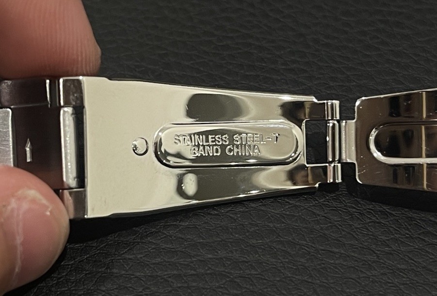 Seiko Watch Band Stainless Steel Link Bracelet Push Button Deployant Clasp