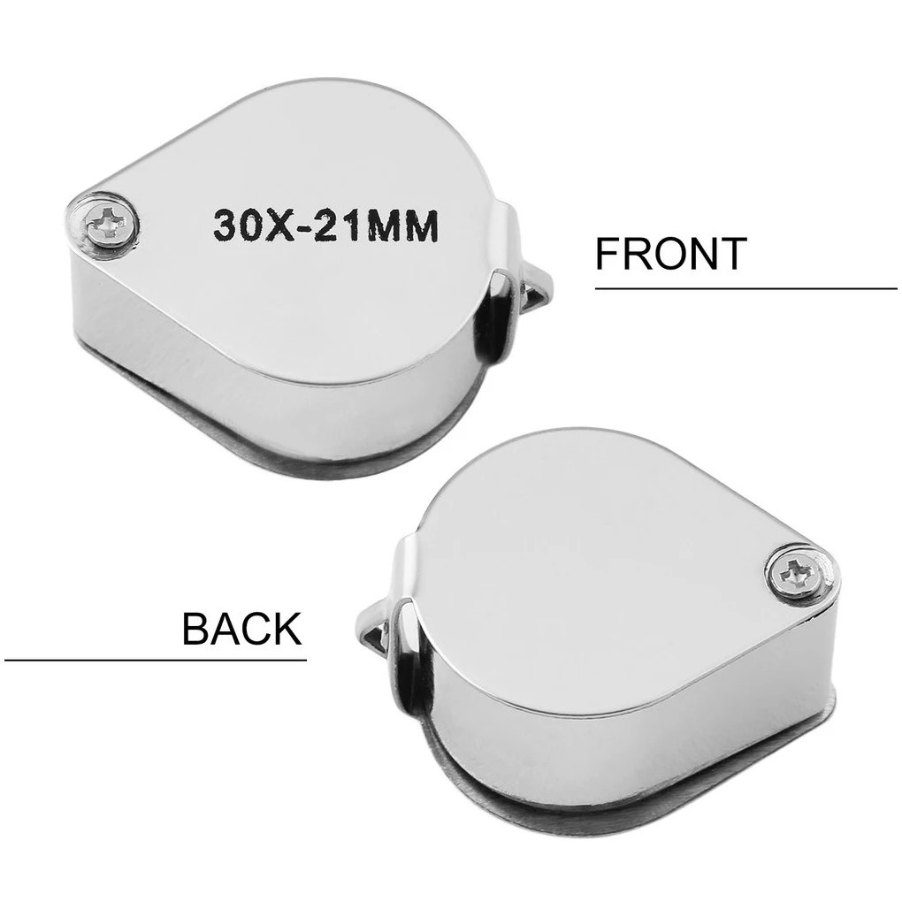 10-30X Jeweler’s Glass Magnifying Loupe-Eye Magnifier for Jewelry, Coin, Stamp