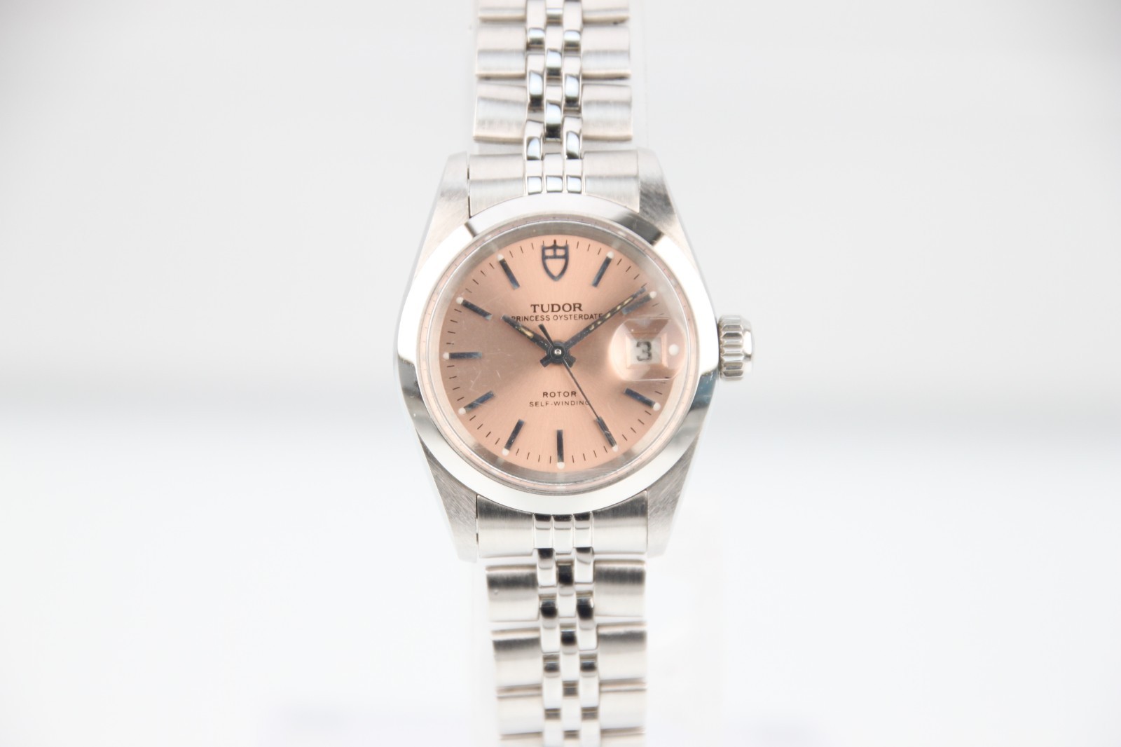 Tudor Princess Oysterdate Pink Dial Automatic Ladies Steel Watch 92413N T00232