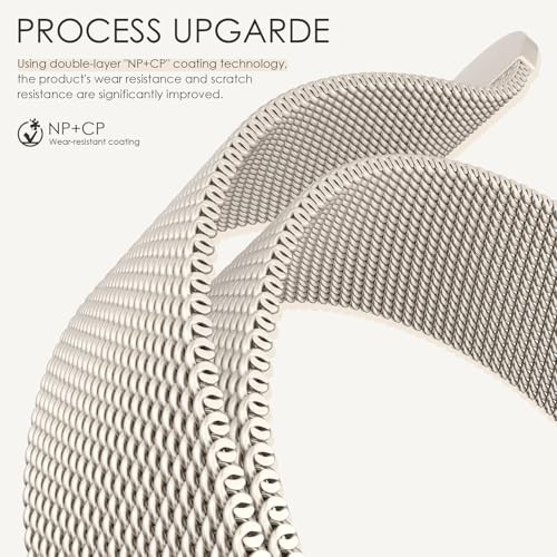 Original Milanese Loop Compatible 38mm/40mm/41mm/42mm（Series11 10 ） A-Starlight