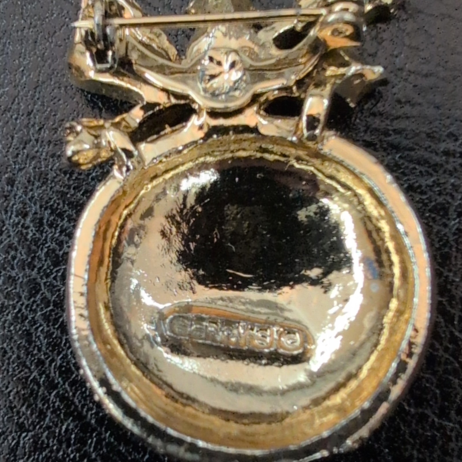 Vintage Gerry’s Gold-Tone Christmas Ornament Brooch