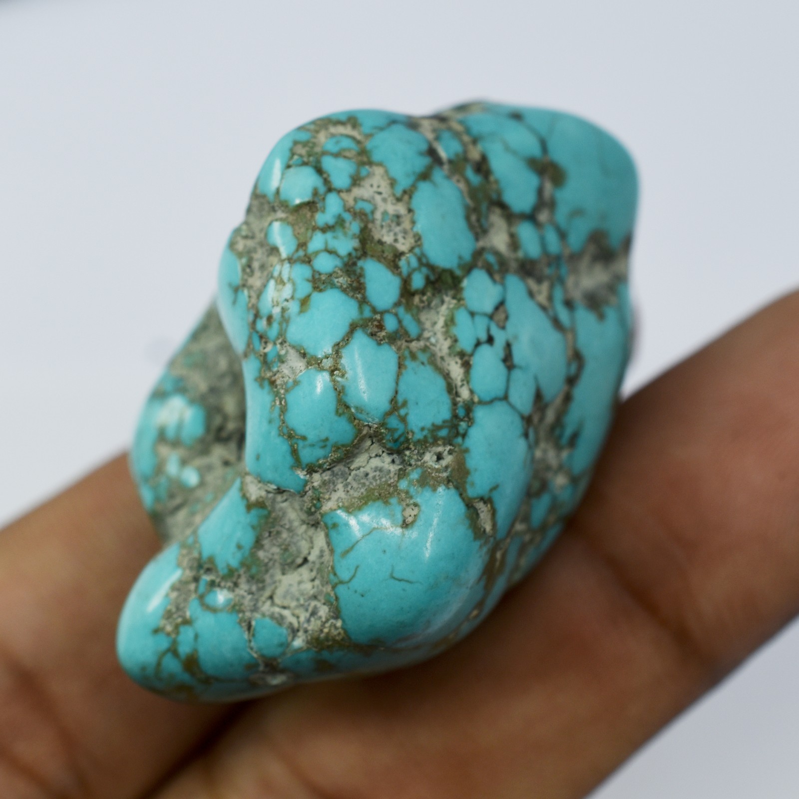 62 Carat Blue Turquoise Natural Uncut Raw Rough Loose Gemstone Huge Size