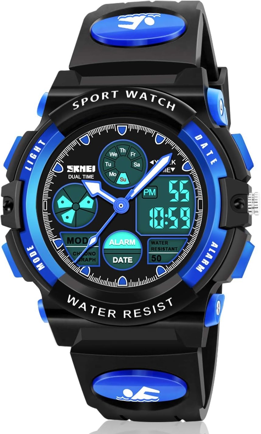 ATIMO Kids LED Waterproof Watch Multi Function Digital Sport Gift