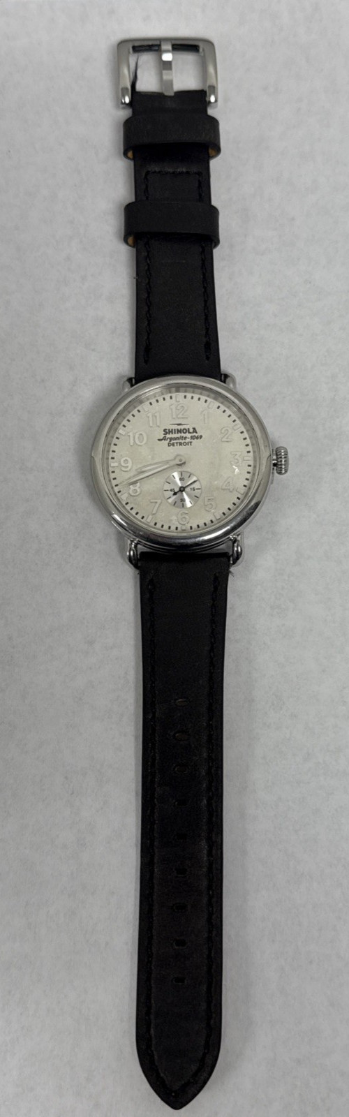 Shinola Runwell 41mm Argonite 1069 Silver Dial Watch S0120223882