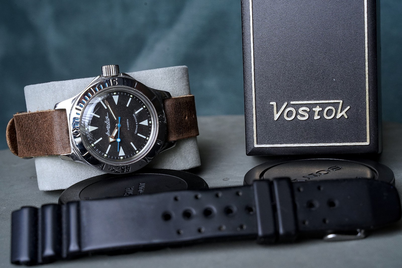 Vostok Amphibian Men’s Black Watch – 120512