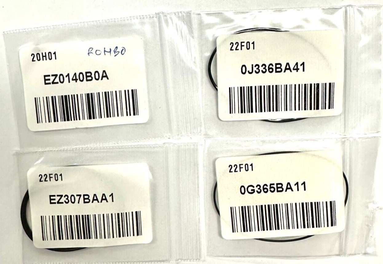 SEIKO SBDX001 SBDX017 SEAL SET 4 FOR 2 BEZEL /CASE BACK/CROWN & STEM GENUINE NEW